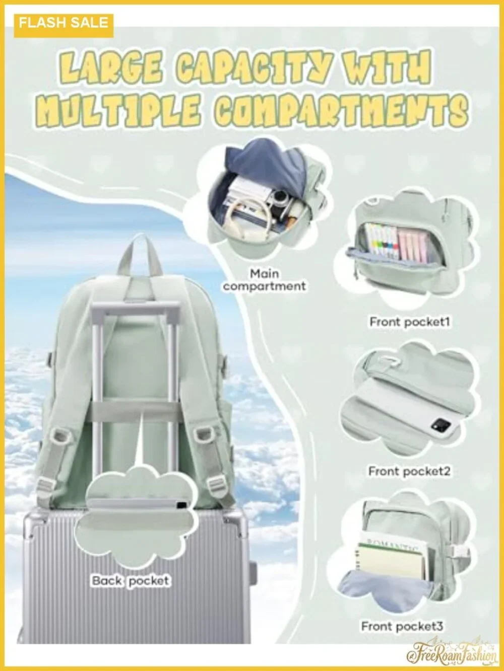 Waterproof Nylon Laptop Backpack for College, Travel, and Everyday Use